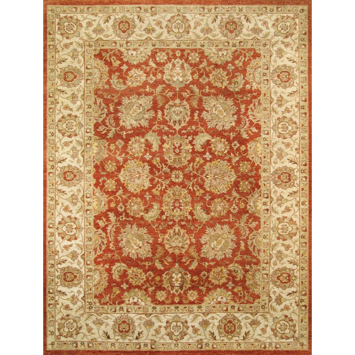 Agra Hand-Knotted Lamb's Wool Area Rug