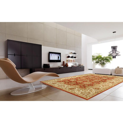 Agra Hand-Knotted Lamb's Wool Area Rug