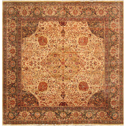 Crown Jewel Agra Collection Hand-Knotted Lamb's Wool Area Rug