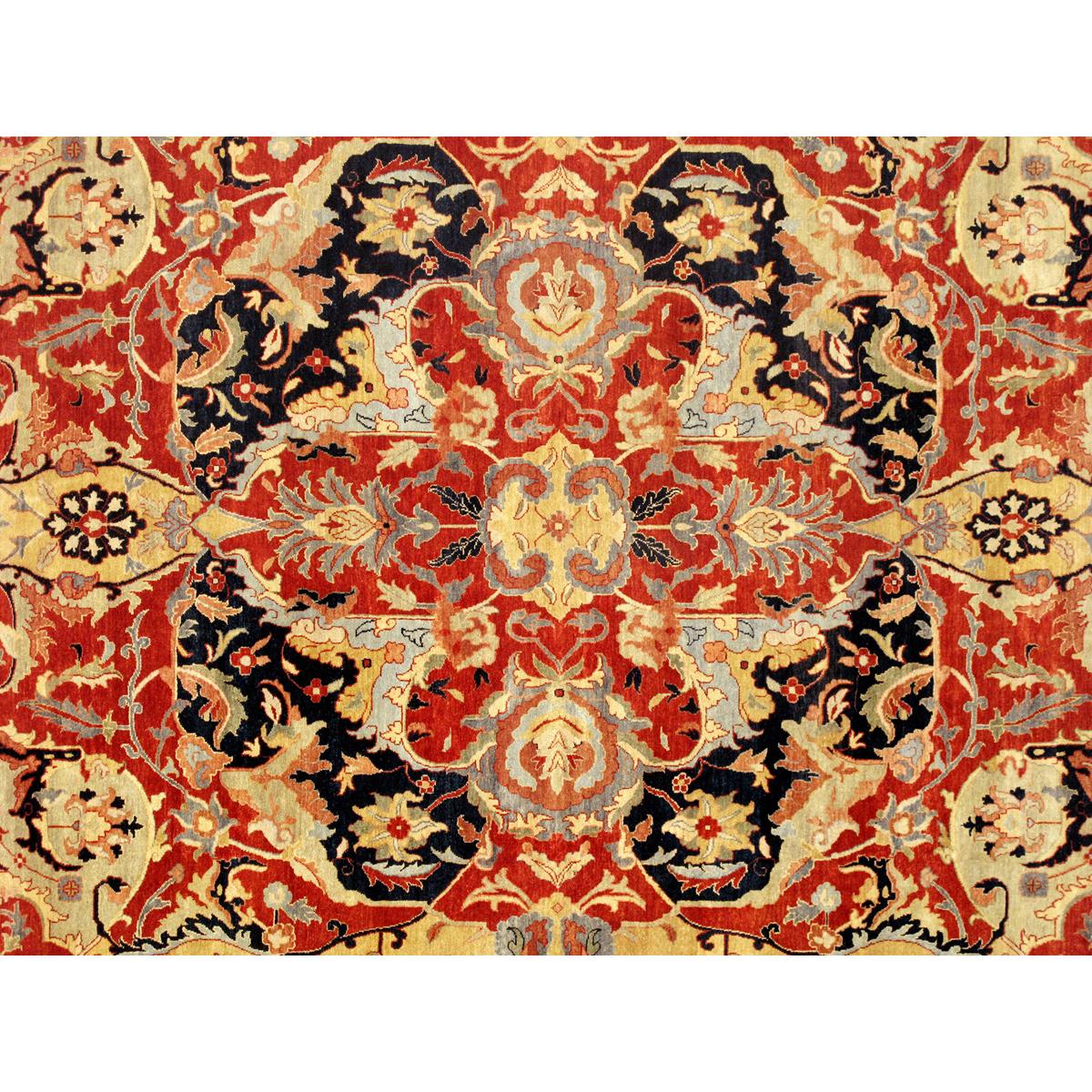 Hand-Knotted Lamb's Wool Area Rug