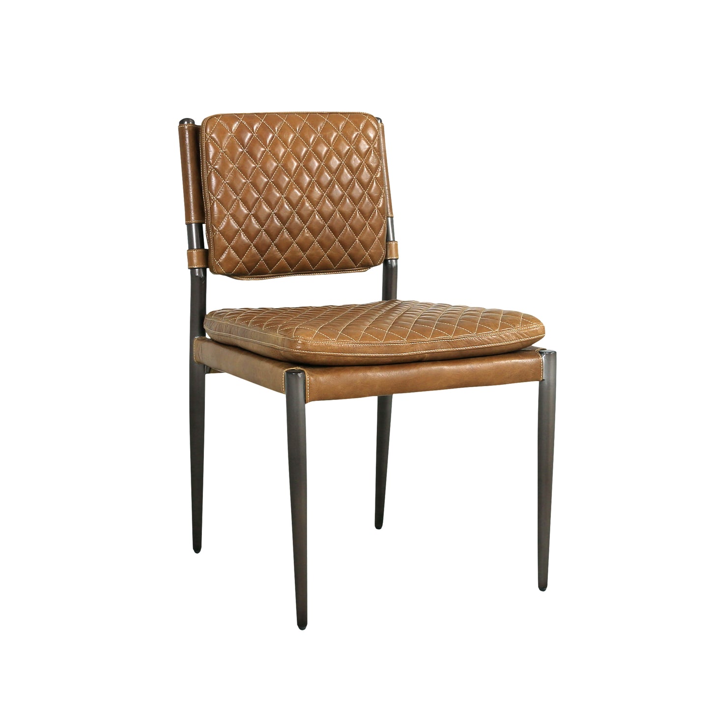 Capri Leather Chair, Brown