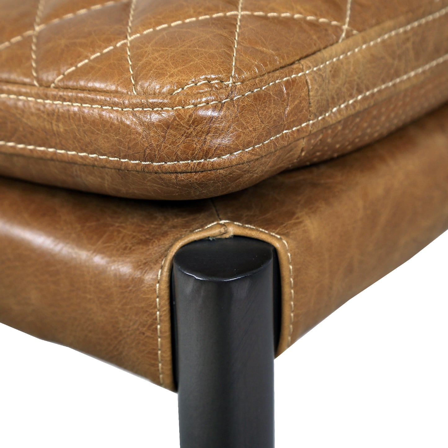 Capri Leather Chair, Brown