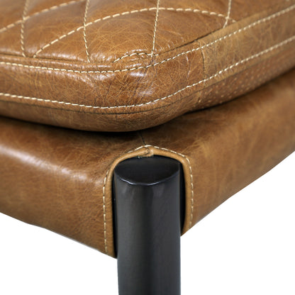 Capri Leather Chair, Brown