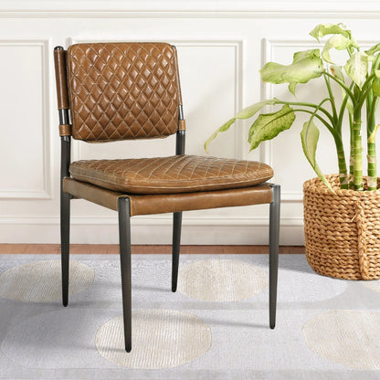 Capri Leather Chair, Brown