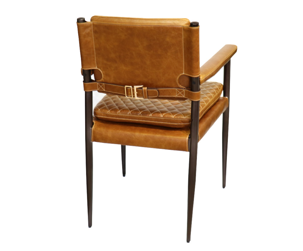 Capri Leather Chair, Brown