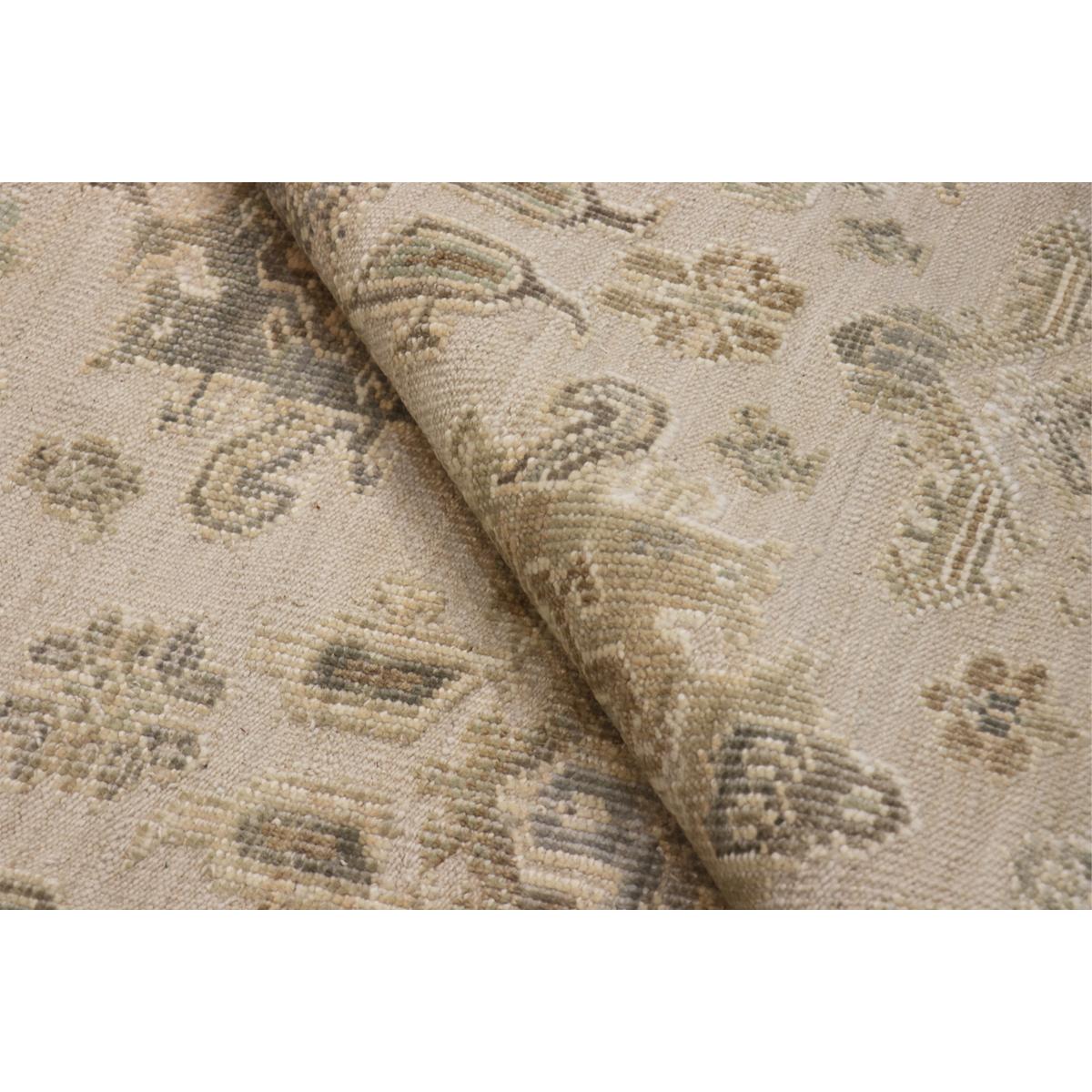 Oushak Beige/Green Area Rug