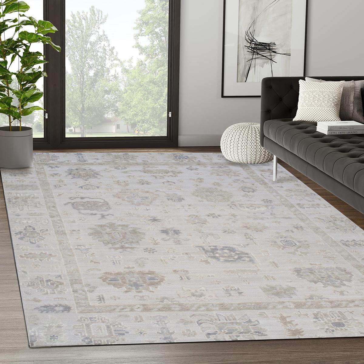 Oushak Beige/Cream Area Rug