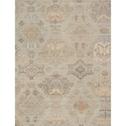 Oushak Green Area Rug