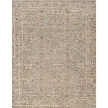 Oushak Silver/Blue Area Rug