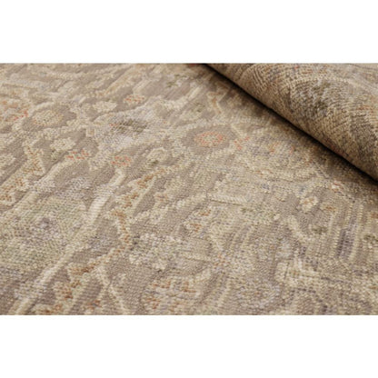 Oushak Silver/Blue Area Rug