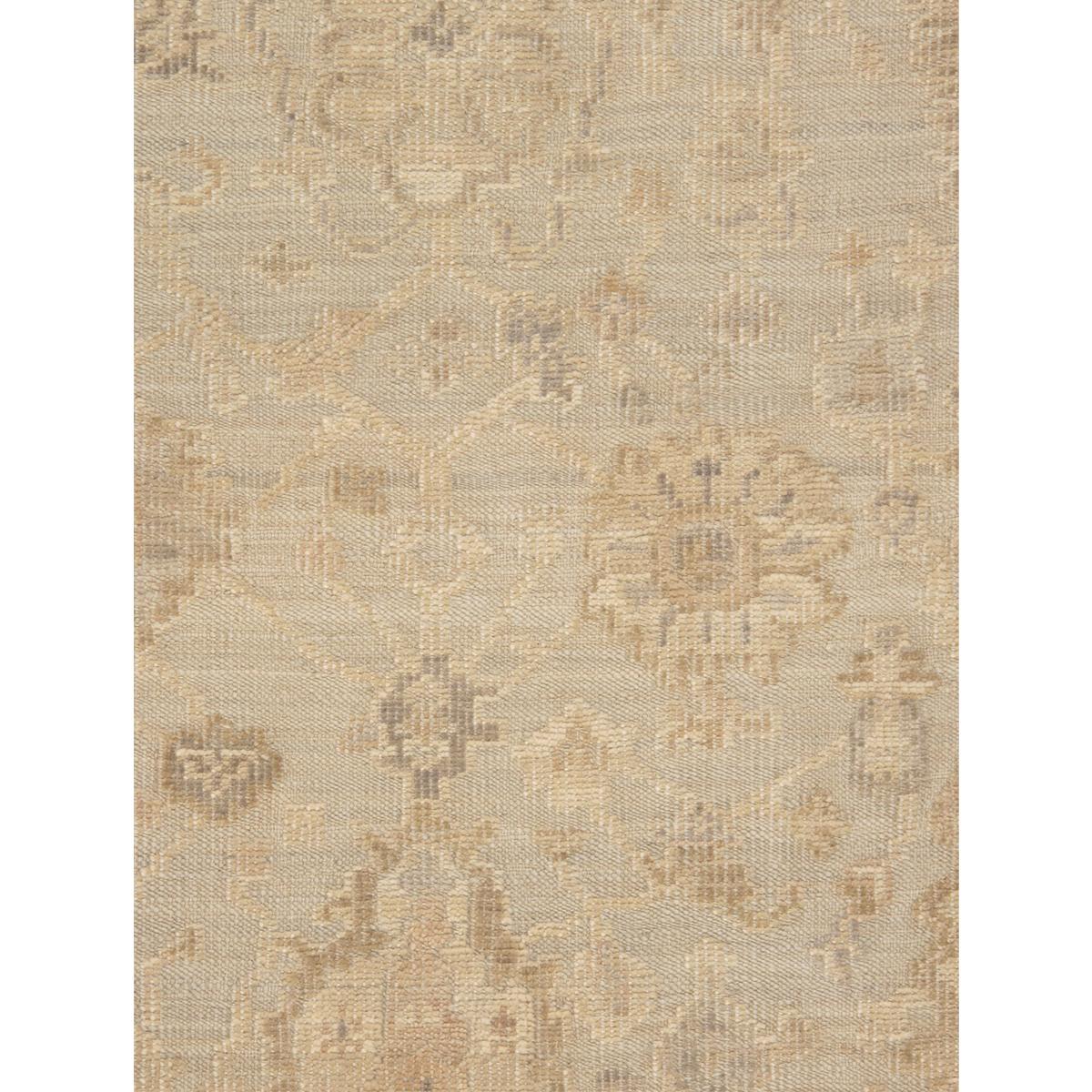 Oushak Hand-Knotted Blue Wool Area Rug