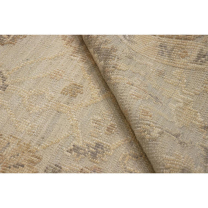 Oushak Hand-Knotted Blue Wool Area Rug