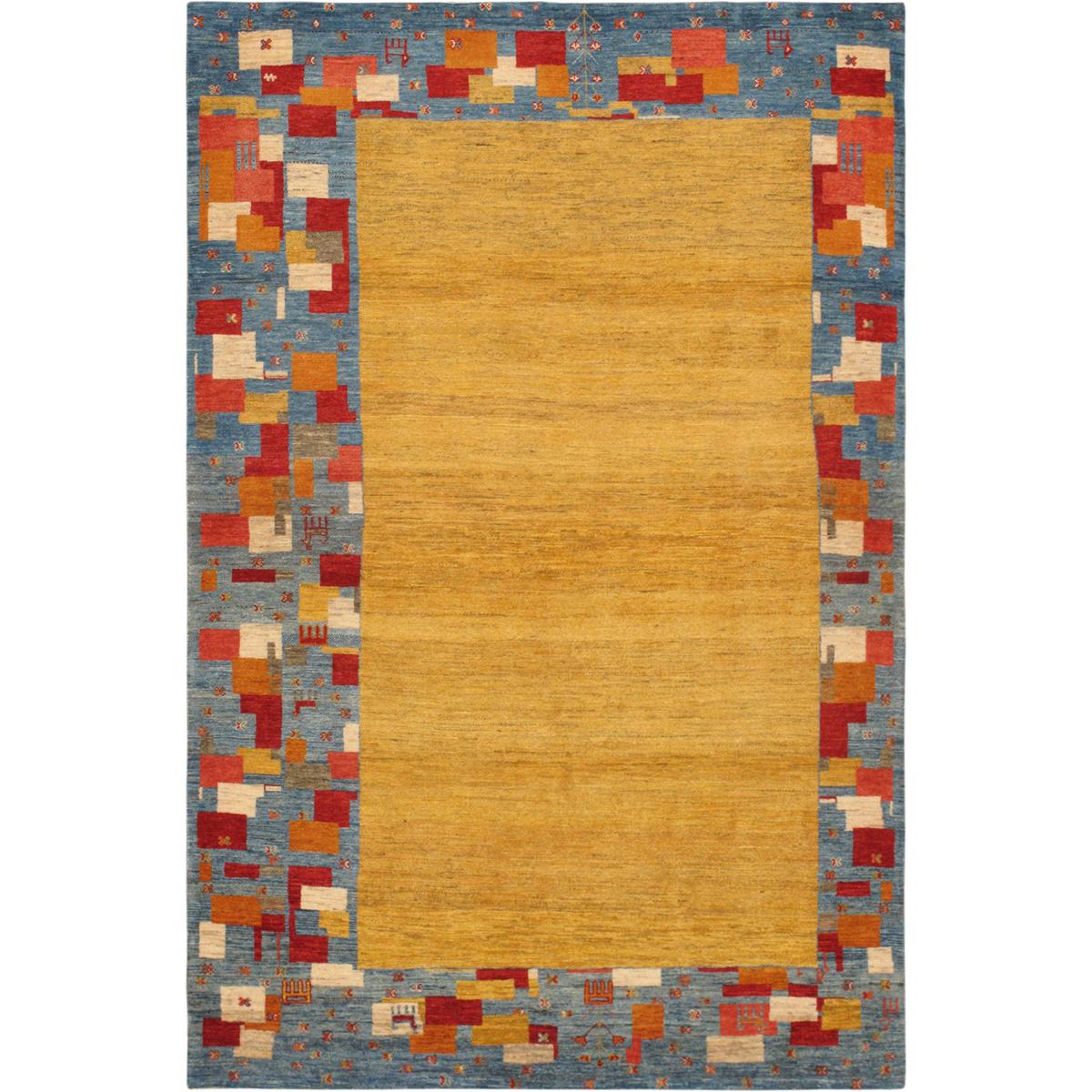 Tribal Hand-Knotted Lamb's Wool Area Rug
