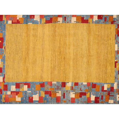 Tribal Hand-Knotted Lamb's Wool Area Rug