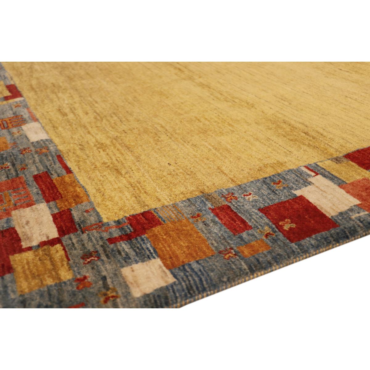 Tribal Hand-Knotted Lamb's Wool Area Rug
