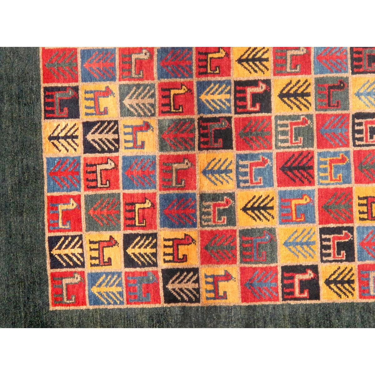 Tribal Hand-Knotted Lamb's Wool Area Rug