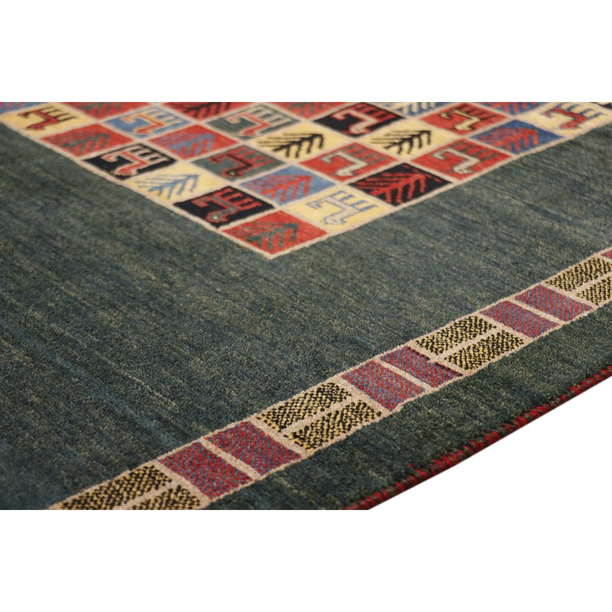 Tribal Hand-Knotted Lamb's Wool Area Rug