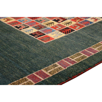 Tribal Hand-Knotted Lamb's Wool Area Rug