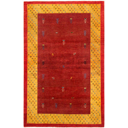 Tribal Hand-Knotted Lamb's Wool Area Rug