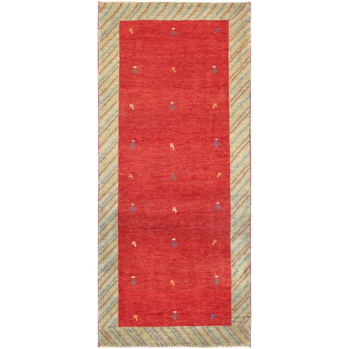 Tribal Hand-Knotted Lamb's Wool Area Rug