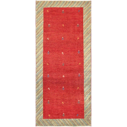 Tribal Hand-Knotted Lamb's Wool Area Rug