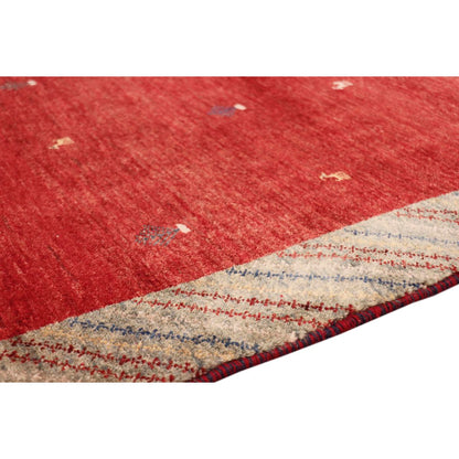 Tribal Hand-Knotted Lamb's Wool Area Rug