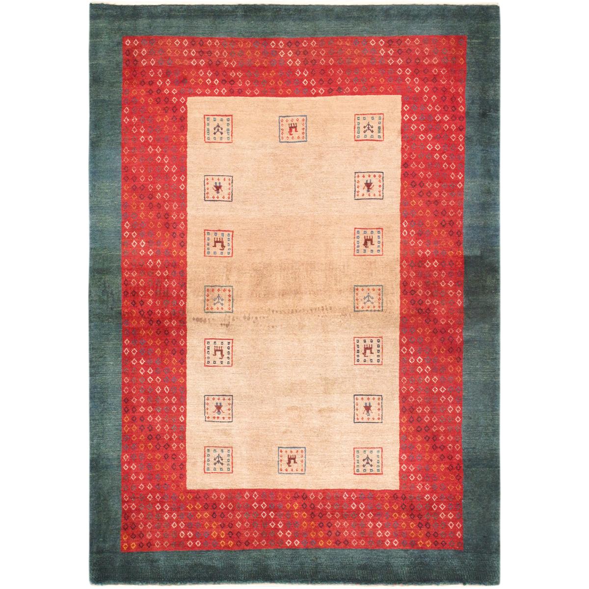 Tribal Hand-Knotted Lamb's Wool Area Rug