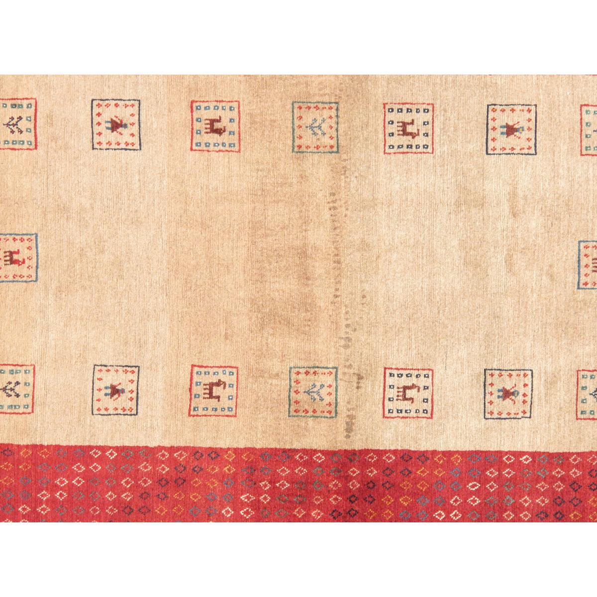 Tribal Hand-Knotted Lamb's Wool Area Rug