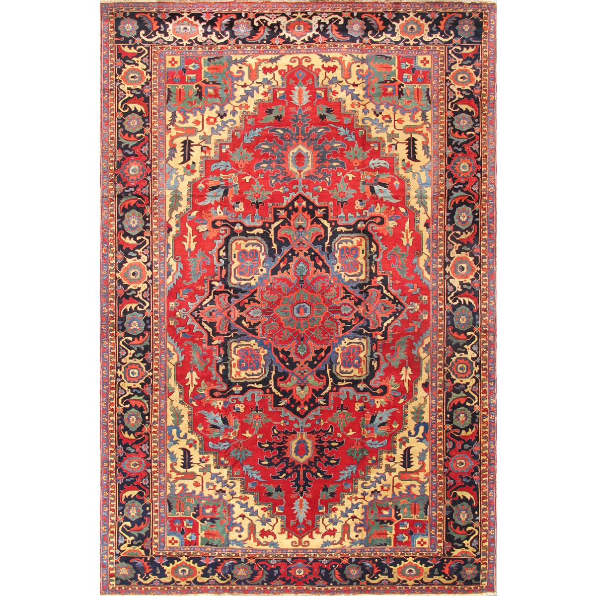Azerbaijan Hand-Knotted Lamb's Wool Area Rug