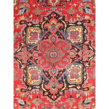 Azerbaijan Hand-Knotted Lamb's Wool Area Rug