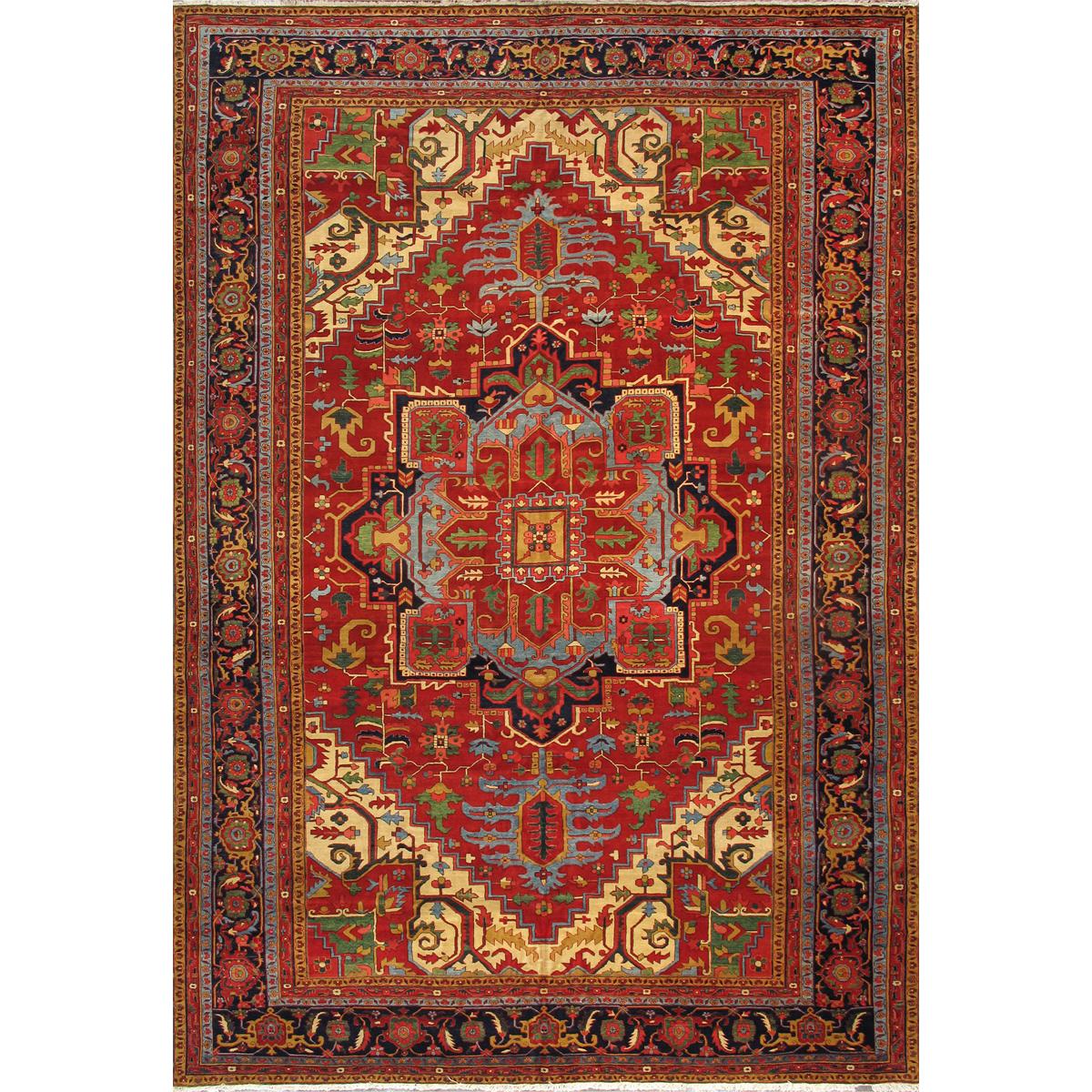 Azerbaijan Hand-Knotted Lamb's Wool Area Rug