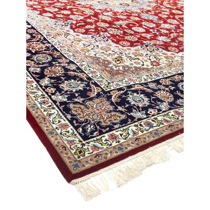 Azerbaijan Hand-Knotted Silk & Wool Area Rug