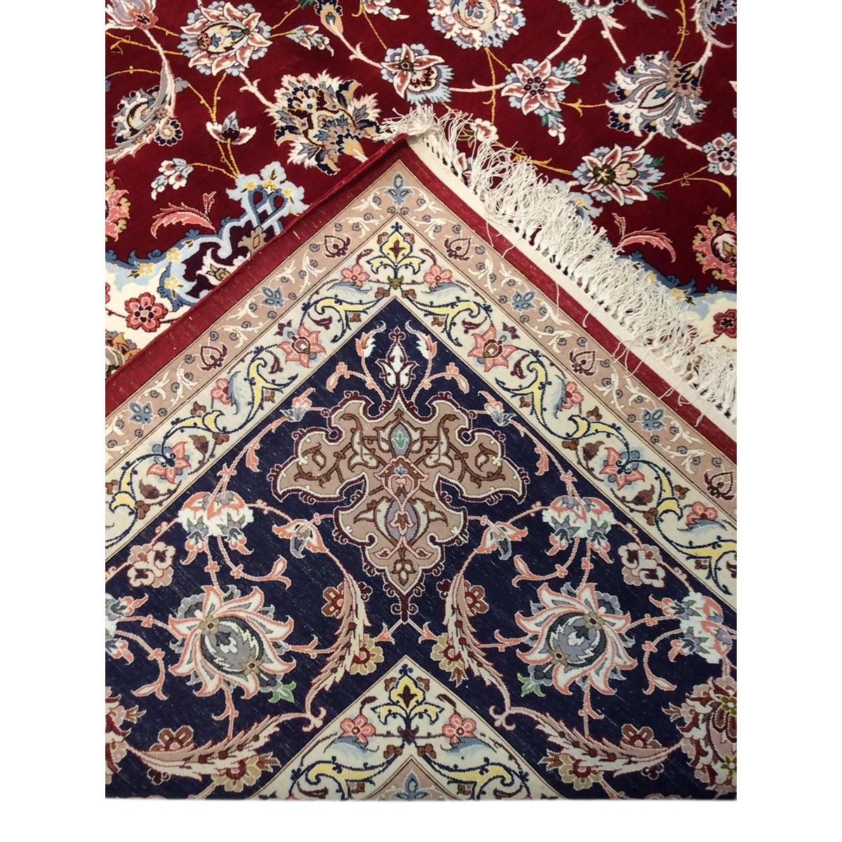 Azerbaijan Hand-Knotted Silk & Wool Area Rug