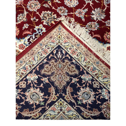 Azerbaijan Hand-Knotted Silk & Wool Area Rug