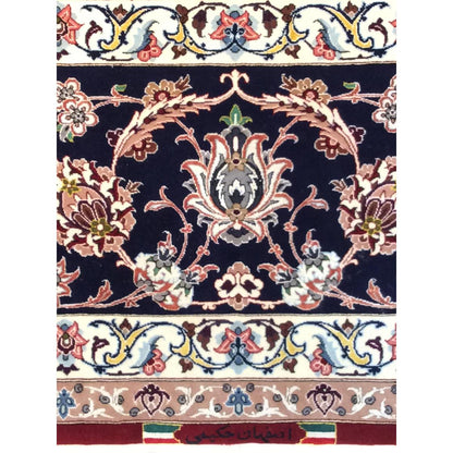 Azerbaijan Hand-Knotted Silk & Wool Area Rug
