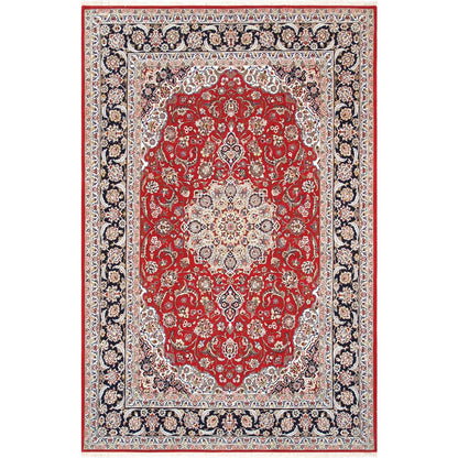 Azerbaijan Hand-Knotted Silk & Wool Area Rug