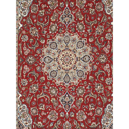 Azerbaijan Hand-Knotted Silk & Wool Area Rug
