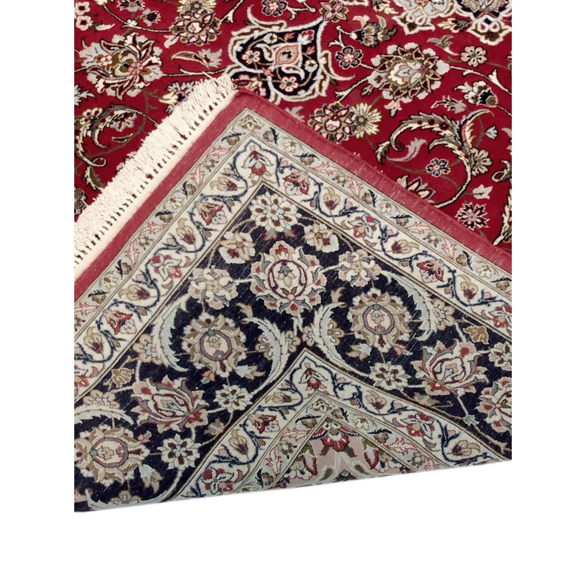 Azerbaijan Hand-Knotted Silk & Wool Area Rug