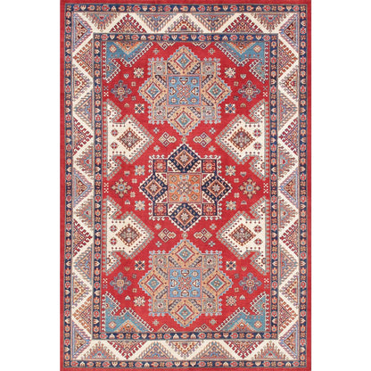 Tribal Hand-Knotted Wool Area Rug