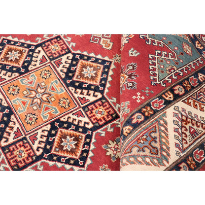 Tribal Hand-Knotted Wool Area Rug