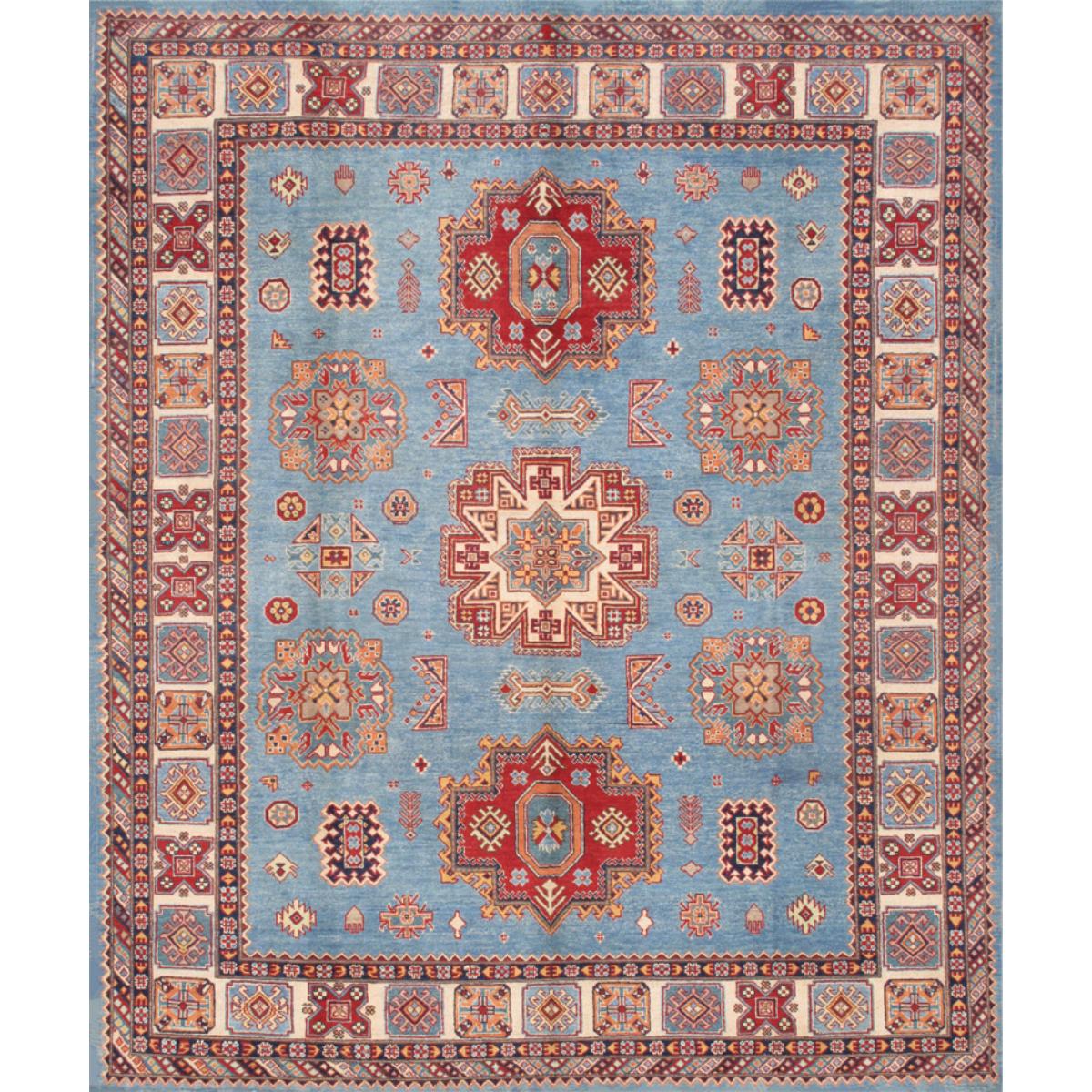 Tribal Hand-Knotted Wool Area Rug