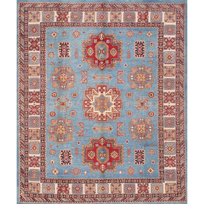 Tribal Hand-Knotted Wool Area Rug