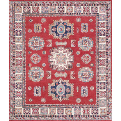 Tribal Hand-Knotted Wool Area Rug
