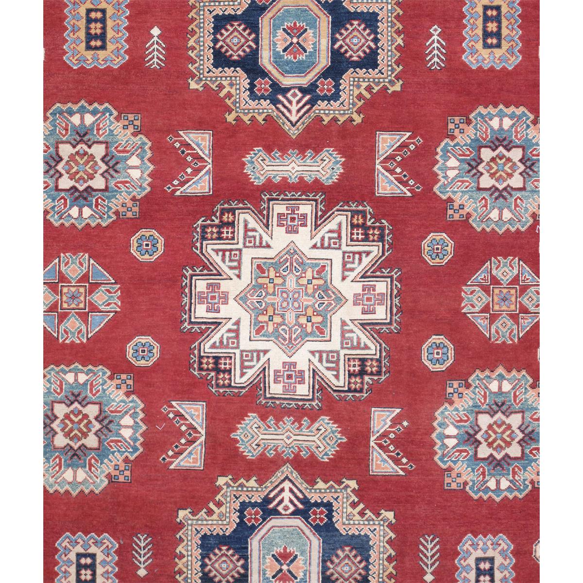 Tribal Hand-Knotted Wool Area Rug