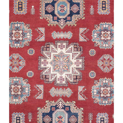 Tribal Hand-Knotted Wool Area Rug