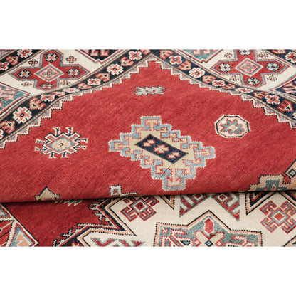 Tribal Hand-Knotted Wool Area Rug