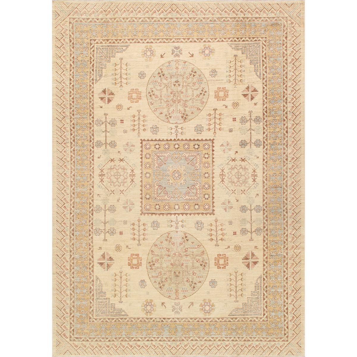 Azerbaijan Hand-Knotted Lamb's Wool Area Rug