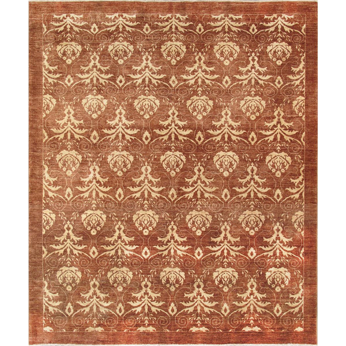 Modern Hand-Knotted Lamb's Wool Area Rug