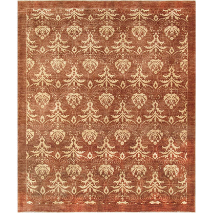 Modern Hand-Knotted Lamb's Wool Area Rug