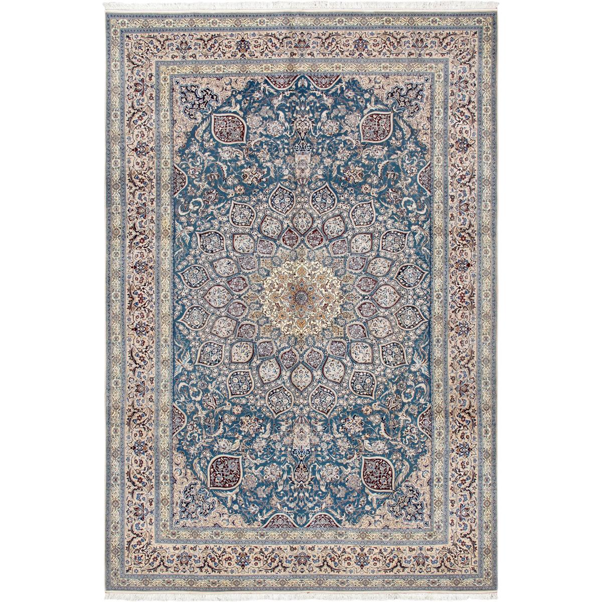 Azerbaijan Hand-Knotted Silk & Wool Area Rug
